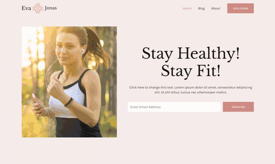 Astra 3.0 Layout Health and Fitness