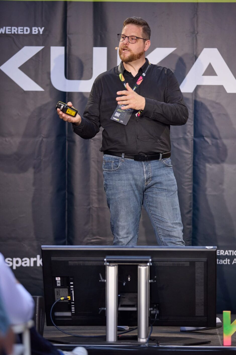 Kai Spriestersbach auf der Technology Stage der Sparkscon 2024